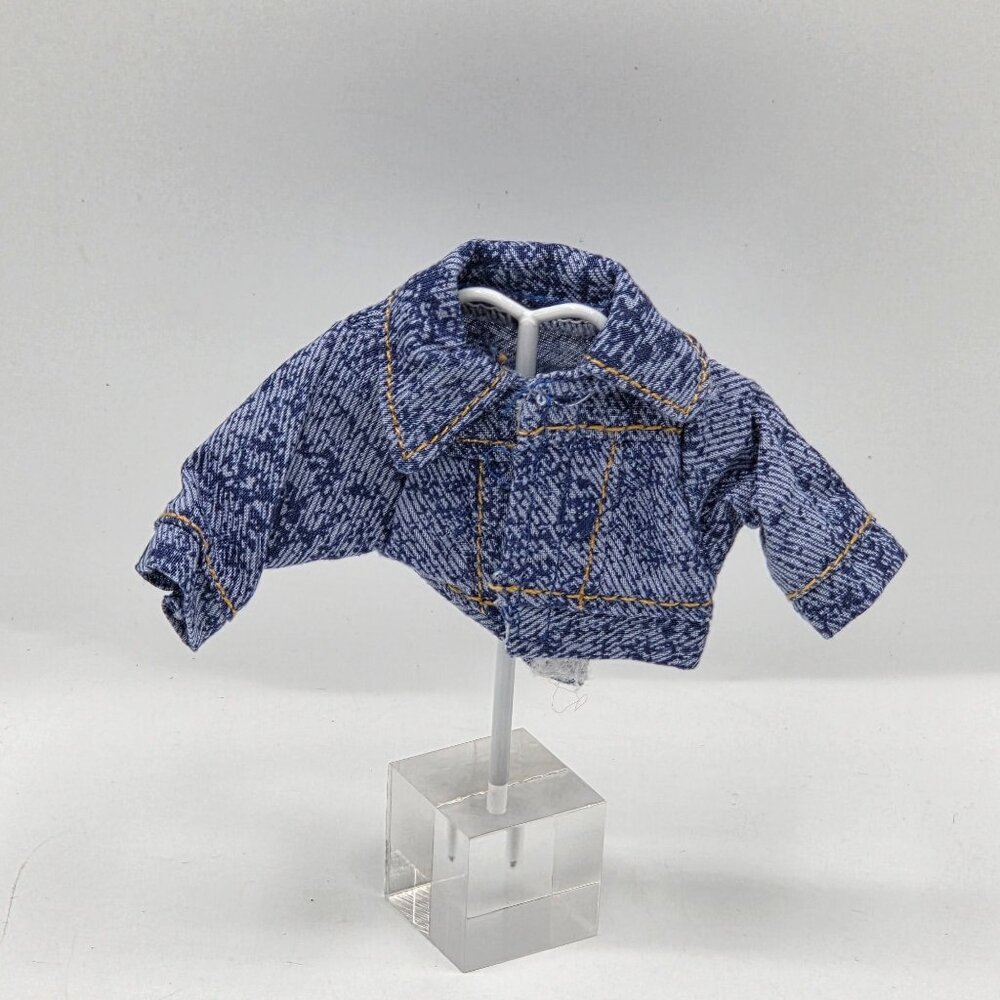 Doll Denim Jacket With Orange Stitching By Lillian Vernon